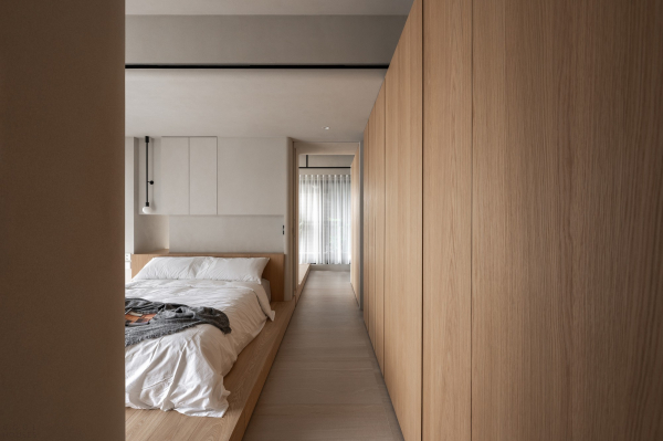 Квартира с плавным изогнутым дизайном