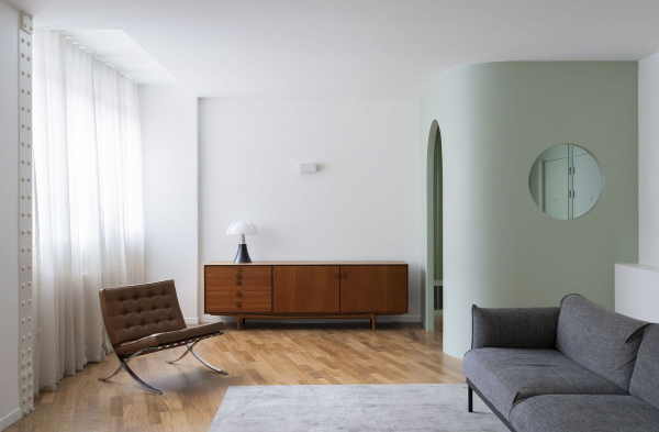 Современный лофт с историческим характером