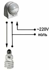 Схемы датчиков движения и принцип их работы, схемы подключения