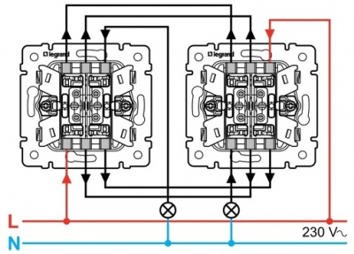 Управление освещением с двух, трёх и более мест Управление освещением с двух, трёх и более мест