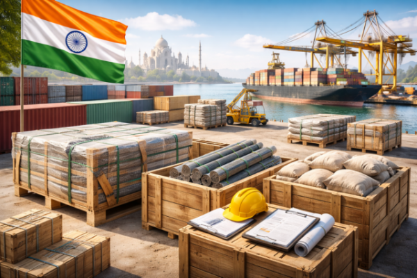 Как избежать рисков при международной доставке строительных грузов из Индии