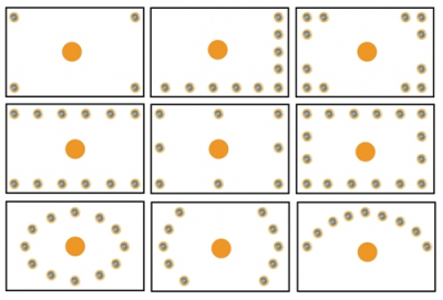 Как расположить светильники на потолке