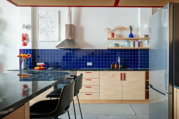 Многоуровневый лофт с индустриальной атмосферой