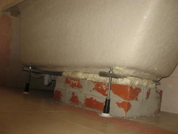 Как установить акриловую ванную своими руками Как установить акриловую ванную своими руками