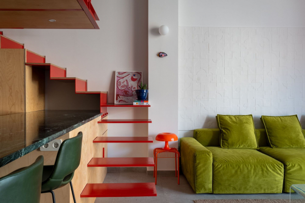 Многоуровневый лофт с индустриальной атмосферой