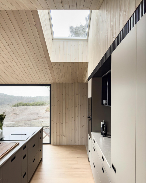 Современная вилла в суровом скандинавском ландшафте Современная вилла в суровом скандинавском ландшафте